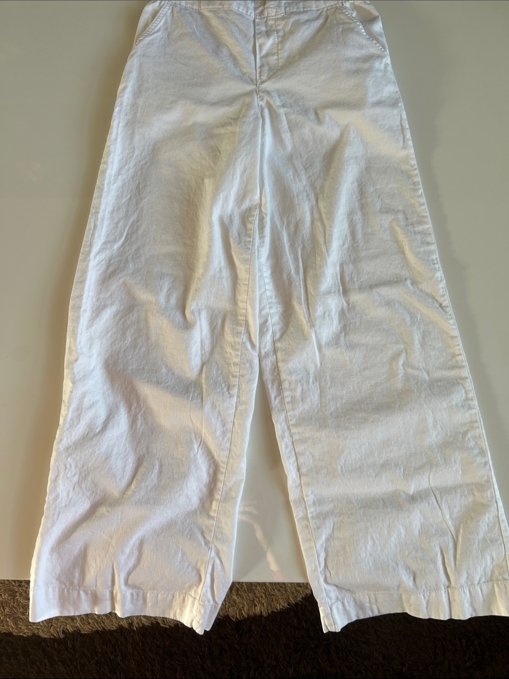 Joe Fresh White Wide-Leg Pants